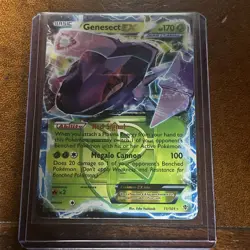 Genesect EX 11/101 Holo EX Rare Plasma Blast Pokemon Heavily Played - Image 1