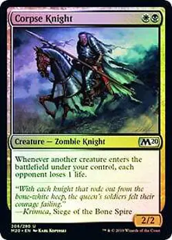 Corpse Knight FOIL Core Set 2020 / M20 NM White Black Uncommon MTG CARD ABUGames - Image 1