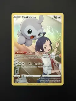 Castform TG11/TG30 Lost Origin Trainer Gallery Pokemon Holo NM - Image 1