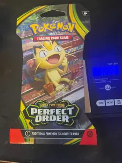 VERY HEAVY!! GOD PACKU SIRU 32.01g Pokemon Perfect Order Sleeved Booster Pack - Image 1