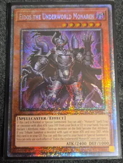 Yugioh Eidos the Underworld Monarch DUAD-EN017 Starlight Rare 1st Ed NM - Image 1