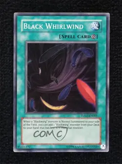 SR - Black Whirlwind YuGiOh Turbo Pack: Booster 1 #TU01-EN005 2009 - Image 1