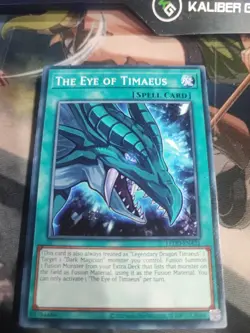 The Eye of Timaeus LEDD-ENA21 Legendary Dragon Decks Yu-Gi-Oh 1st Edition LP - Image 1