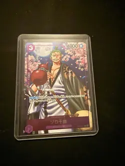 Bandai Zoro Juro OP01-006 Character Japanese 4000 Power Regular One Piece Card - Image 1