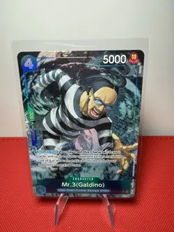 One Piece CG: Mr.3 (Galdino) OP16-056 Alt Art SR - The Time Of Battle (NM) - Image 1