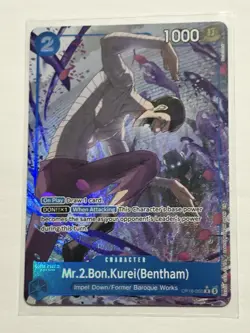 IN HAND! Mr.2.Bon.Kurei Alt Art OP16-055 One Piece Time of Battle ENGLISH NM - Image 1