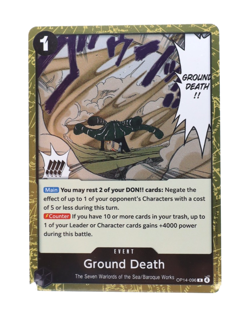 Ground Death OP14-096 Holo The Azure Seas Seven One Piece TCG NM - Image 1