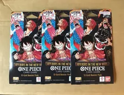 Lot of 3 One Piece Emporers in the New World TCG 12 Cards booster packs - Image 1
