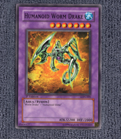 Humanoid Worm Drake Yugioh Card 1st Edition LON-005 NM - Image 1