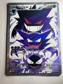 Gengar Holo ART Card, Full Art, This Is NOT A Pokemon Game Card - Image 1