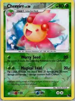 Cherrim (Cracked Ice) 6/17 POP Series 8 Uncommon Reverse Holo Pokemon Card MP - Image 1