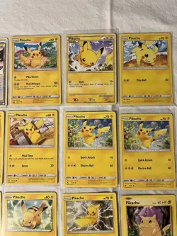20 Different Pikachu Pokemon Card Lot XY Sun & Moon Marshadow Magikarp 39/192 - Image 3