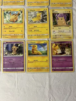 20 Different Pikachu Pokemon Card Lot XY Sun & Moon Marshadow Magikarp 39/192 - Image 5
