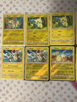 Pokemon Plusle & Minun Card 10 Card Lot Reverse Holo/Regular NM-LP 34/73 54/168 - Image 2
