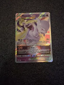 Pokemon Go Mewtwo VSTAR Holo Ultra Rare Card 031/078 Pokemon TCG NM/M - Image 1