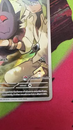 Pokemon TCG N's Zorua SVP 189 Pokemon Center Stamped Black Star Promo Card - NM - Image 5
