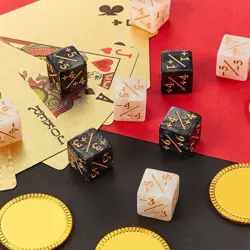 24 Pieces MTG Counters Dice +1/+1 Buff Tokens Black plus 1 Counter Magic Dice - Image 4