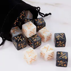 24 Pieces MTG Counters Dice +1/+1 Buff Tokens Black plus 1 Counter Magic Dice - Image 5