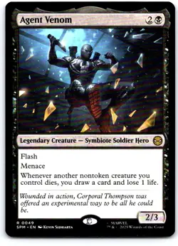 Agent Venom 49 Rare Marvel's Spider-Man Magic: The Gathering Near Mint - Image 1