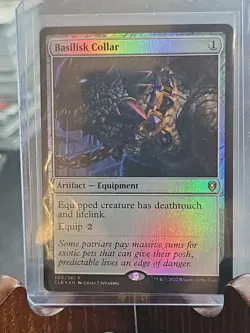 Basilisk Collar Commander Legends: Battle for Baldur's Gate MTG Foil Near Mint - Image 3