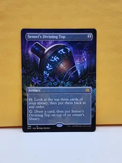 1x BORDERLESS ALT ART Sensei's Divining Top, NM, 2X2, Magic: the Gathering, MtG - Image 1