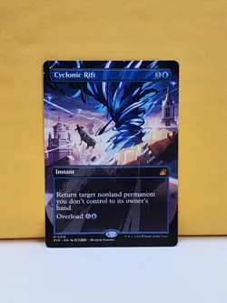 1x ANIME BORDERLESS Cyclonic Rift, NM, RVR, Magic: the Gathering, MtG - Image 1
