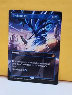 1x ANIME BORDERLESS Cyclonic Rift, NM, RVR, Magic: the Gathering, MtG - Image 2