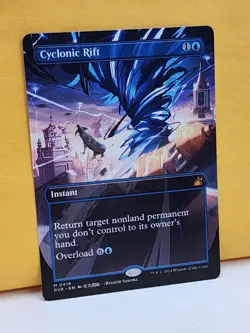 1x ANIME BORDERLESS Cyclonic Rift, NM, RVR, Magic: the Gathering, MtG - Image 3