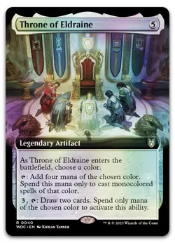 Throne of Eldraine (Extended Art) #40 (Foil) NM Wilds of Eldraine WOC Magic MTG - Image 1