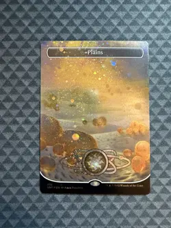 MTG Plains #486 Galaxy Foil Borderless Basic Land Unfinity (UNF) - Image 1