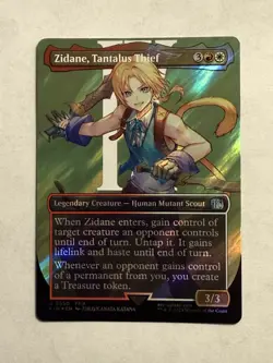Zidane, Tantalus Thief (Borderless) (Surge Foil) Final Fantasy Foil - Image 1