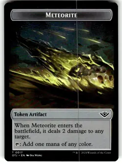 Meteorite Token Outlaws of Thunder Junction Regular MTG NM - Image 1