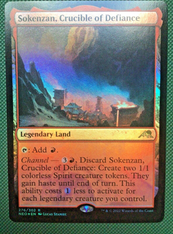 Sokenzan, Crucible of Defiance FOIL - MtG - Kamigawa: Neon Dynasty - NM - Image 1