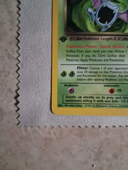 Dark Golbat 24/82 Team Rocket 1st Edition Non Holo 2000 Vintage WOTC Pokemon TCG - Image 5