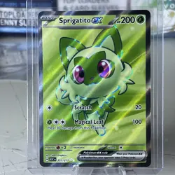 Pokemon Sprigatito ex 251/217 ASC Full Art Holo Rare Grass Basic Card - Image 1