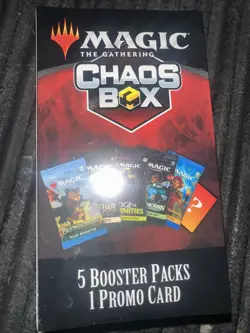 2026 Magic The Gathering CHAOS BOX 5 Booster Packs 1 Promo Card Sealed Brand New - Image 1