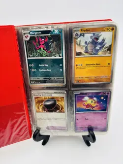 Lot of 32 Mixed Pokemon Topps Trading Cards & Regular Pokemon Cards With Binder - Image 2
