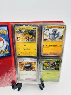 Lot of 32 Mixed Pokemon Topps Trading Cards & Regular Pokemon Cards With Binder - Image 3