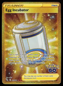 Egg Incubator 087/078 Secret Rare Pokemon GO Pokemon Card - Image 1