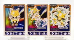 Carddass Alakazam Kadabra Abra No.063 064 065 Japanese Pokemon Card Bandai 3 Lot - Image 1