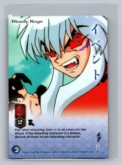 Bloody Rage #31 InuYasha TCG Yokai 1st Edition Trading Card Game CCG First - Image 1