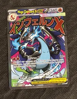 Pokemon Mega Charizard X ex 023 Promo Mega Evolution Card - Image 1