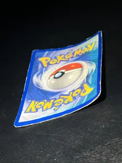 Vintage Pokemon TCG *damaged* “Mew” holo black star promo card creased - Image 5