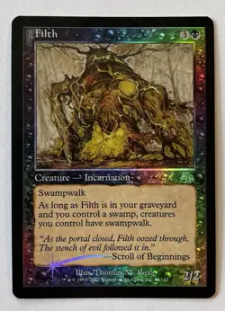 Magic the Gathering #66 Filth FOIL LP Judgment MTG Creature - Image 1