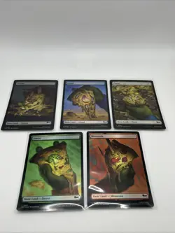 MTG TMT Borderless Foil Pizza Lands (5) Unplayed Nm/mt - Image 1