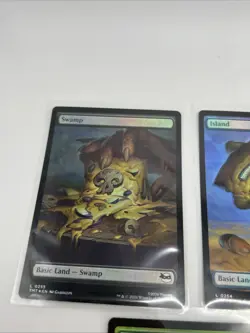 MTG TMT Borderless Foil Pizza Lands (5) Unplayed Nm/mt - Image 2