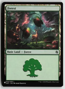 Forest (076) (JMP) Lightly Played 076/078 The List Reprints MTG - Image 1