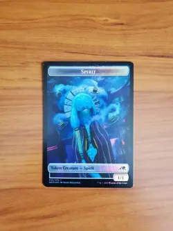 MTG Kamigawa: Neon Dynasty - Spirit (002) / Spirit (012) Double-sided Token FOIL - Image 1