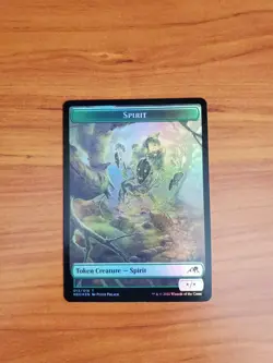 MTG Kamigawa: Neon Dynasty - Spirit (002) / Spirit (012) Double-sided Token FOIL - Image 2