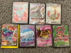 Pokemon Card lot Full Art EX Lot Of 7 Reshiram Celesteela Dachsbun - Image 1